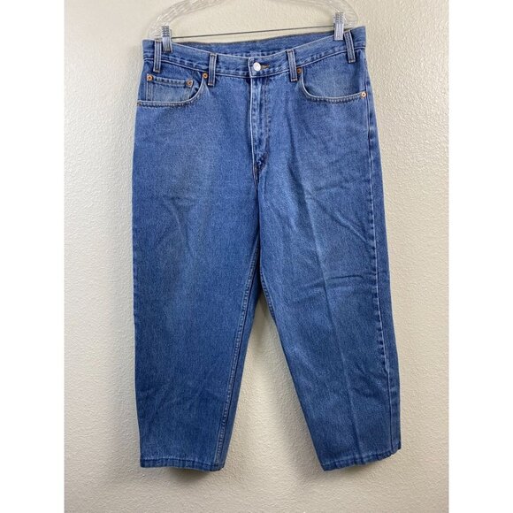 Levi's Other - Vintage Levi's 550 Jeans Mens 36x32 Relaxed Fit Baggy  Blue Denim Y2k 90s Cotton